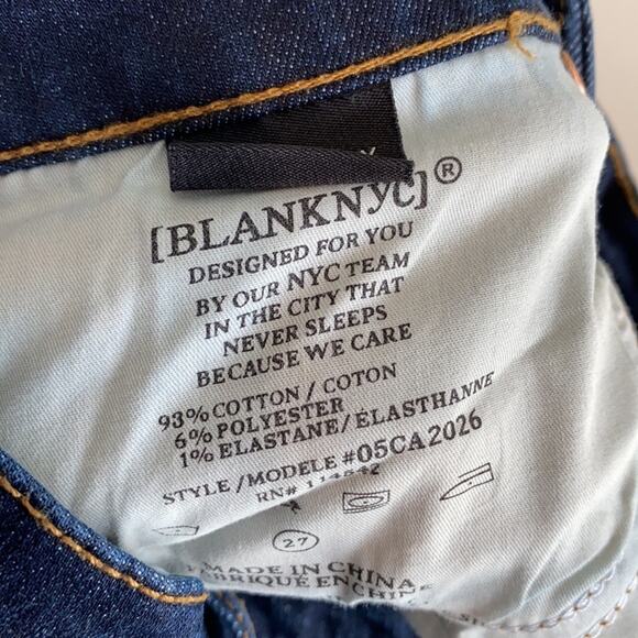 Blank NYC The Waverly High Rise Flare Dark Wash Jean 27 - Picture 7 of 11
